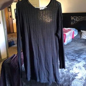 Maurice’s knit black top with side slit